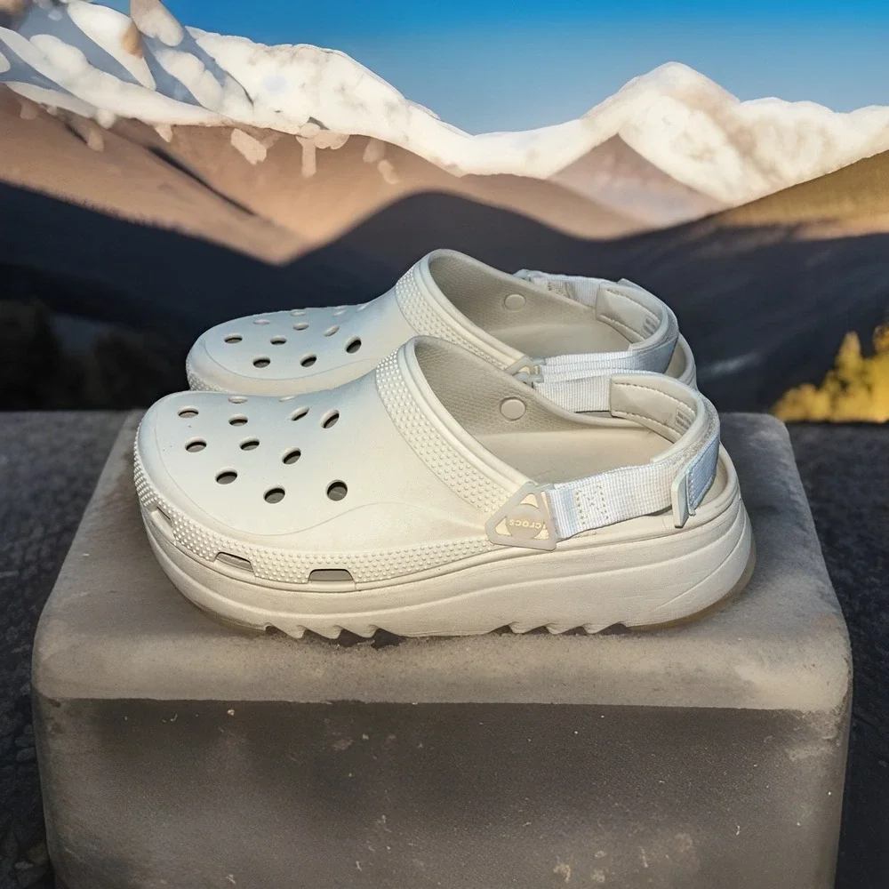 Crocs Hiker Xscape Clog BONE Womens 12.5 Mens 11 208365-108 Trail‎ Beach Shoes
